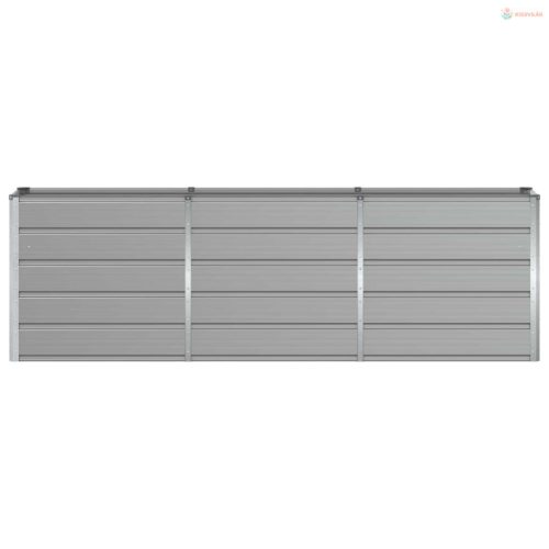 Növénytartó Világosszürke 240 x 40 x 75 cm Acél