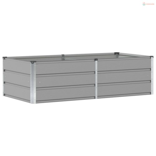 Növénytartó Világosszürke 160 x 80 x 45 cm Acél