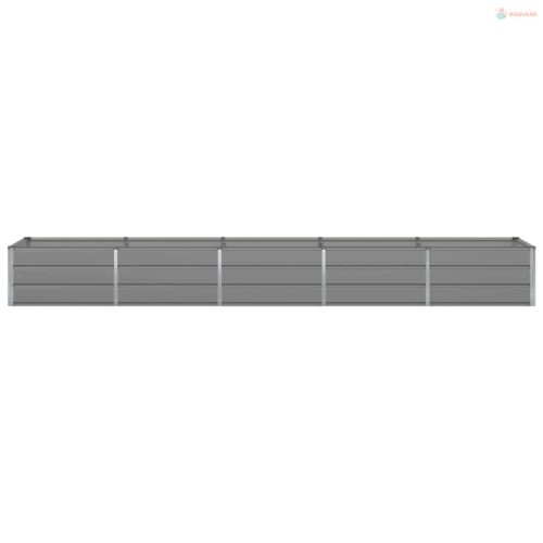 Növénytartó Világosszürke 400 x 80 x 45 cm Acél