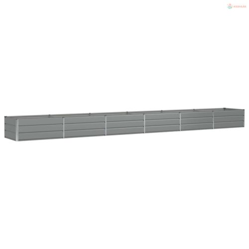 Növénytartó Világosszürke 600 x 80 x 45 cm Acél