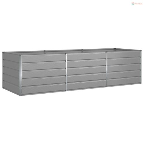 Növénytartó Világosszürke 290 x 100 x 75 cm Horganyzott acél