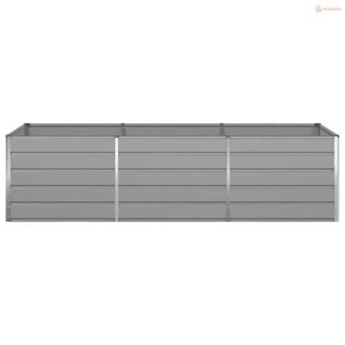 Növénytartó Világosszürke 290 x 100 x 75 cm Horganyzott acél