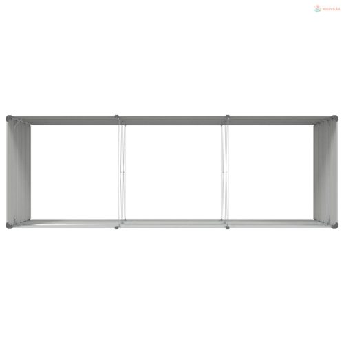 Növénytartó Világosszürke 290 x 100 x 75 cm Horganyzott acél