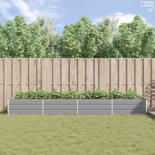 Növénytartó Világosszürke 385 x 100 x 45 cm Horganyzott acél