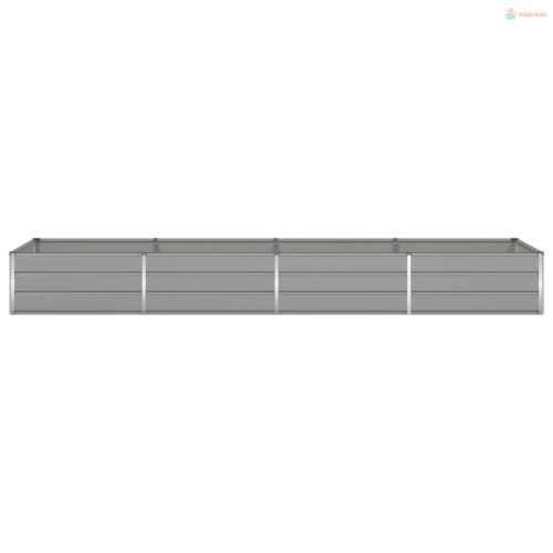 Növénytartó Világosszürke 385 x 100 x 45 cm Horganyzott acél