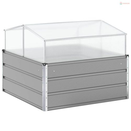 Növénytartó Világosszürke 100 x 100 x 77 cm Horganyzott acél