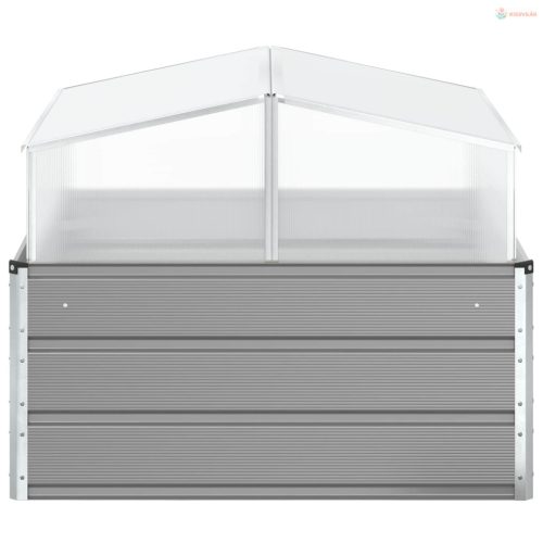 Növénytartó Világosszürke 100 x 100 x 77 cm Horganyzott acél