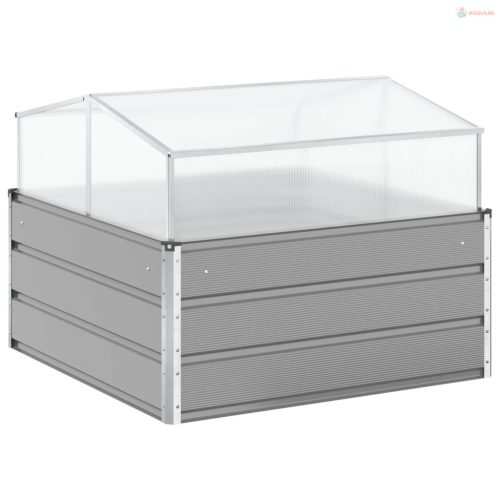 Növénytartó Világosszürke 100 x 100 x 77 cm Horganyzott acél