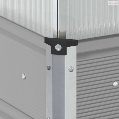 Növénytartó Világosszürke 100 x 100 x 77 cm Horganyzott acél