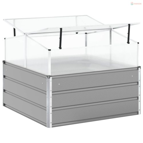 Növénytartó Világosszürke 100 x 100 x 77 cm Horganyzott acél