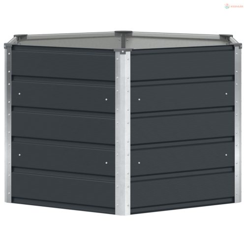 Növénytartó Antracit 129 x 129 x 75 cm Acél