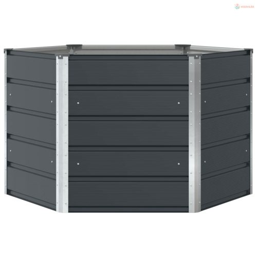 Növénytartó Antracit 129 x 129 x 75 cm Acél