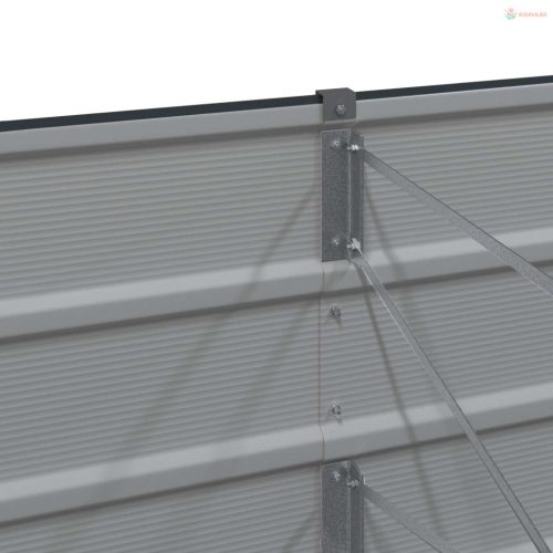 Növénytartó Antracit 320 x 80 x 45 cm Acél