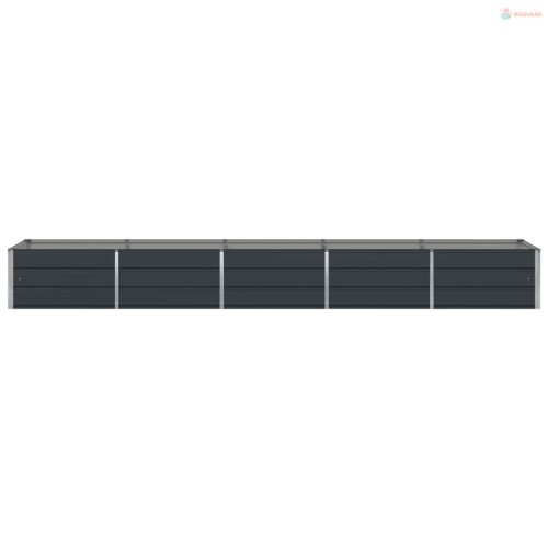 Növénytartó Antracit 400 x 80 x 45 cm Acél