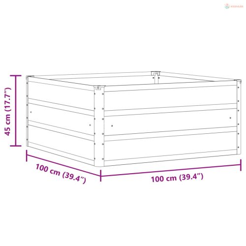 Növénytartó Pasztell Zöld 100 x 100 x 45 cm Acél