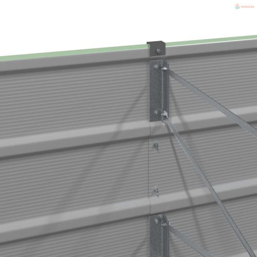 Növénytartó Zöld 160 x 80 x 75 cm Acél