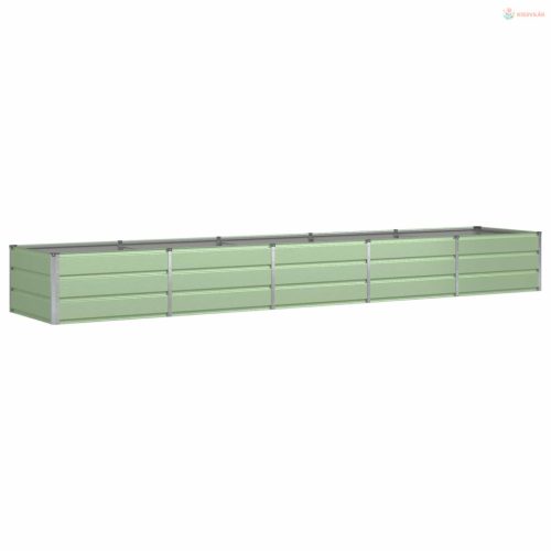 Növénytartó Zöld 400 x 80 x 45 cm Acél