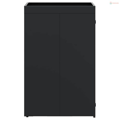 Kukás Tároló Virágzó Tetővel Egyszemélyes 240L Kukához Fekete