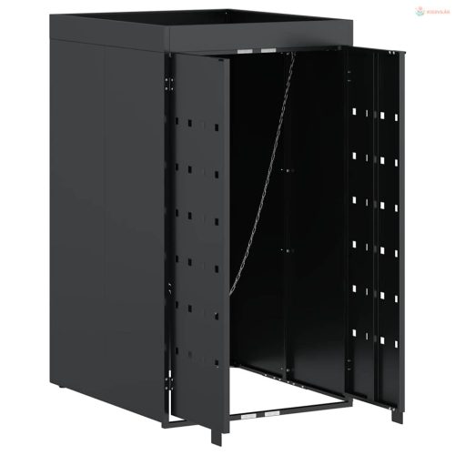 Kukás Tároló Virágzó Tetővel Egyszemélyes 240L Kukához Antracit