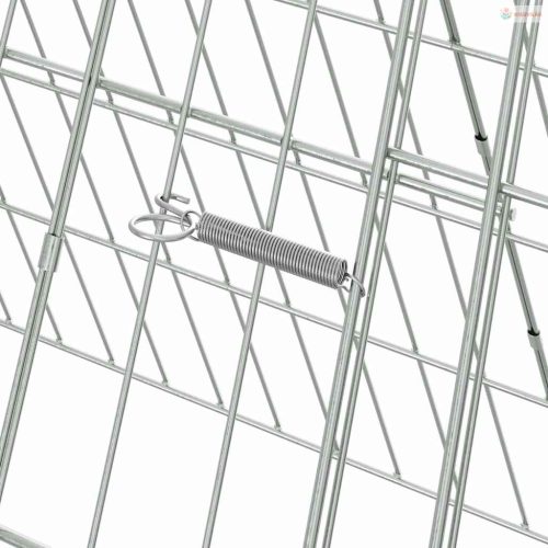 Nyúl Ketrec Ezüst 110 x 55 x 55 cm Horganyzott acél