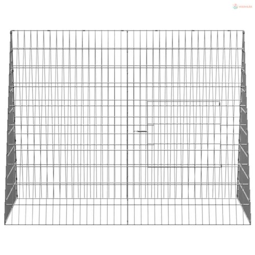 Nyúl Ketrec Ezüst 110 x 100 x 85 cm Horganyzott acél