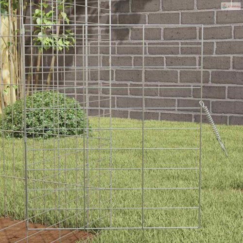 Nyúl Ketrec Ezüst 100 x 78 x 78 cm Horganyzott acél