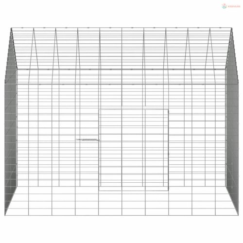 Nyúl Ketrec Ezüst 100 x 78 x 78 cm Horganyzott acél