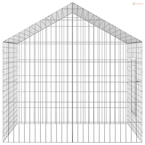 Nyúl Ketrec Ezüst 100 x 78 x 78 cm Horganyzott acél