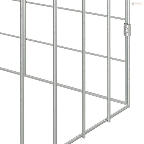 Nyúl Ketrec Ezüst 100 x 78 x 78 cm Horganyzott acél