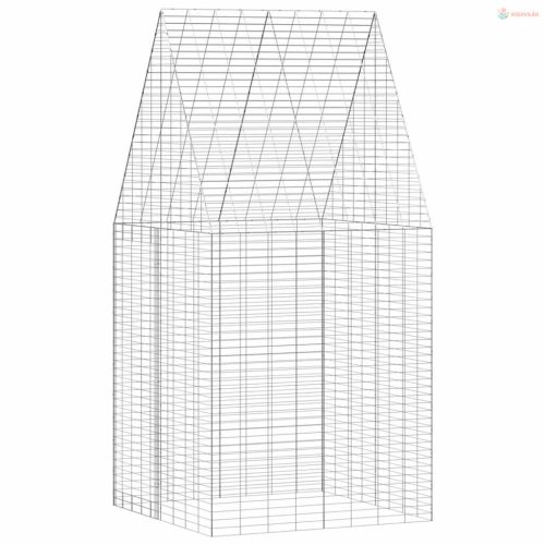 Nyúl Ketrec Ezüst 100 x 100 x 210 cm Horganyzott acél