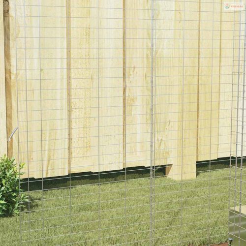 Nyúl Ketrec Ezüst 100 x 100 x 210 cm Horganyzott acél