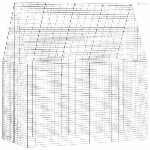 Nyúl Ketrec Ezüst 200 x 100 x 210 cm Horganyzott acél