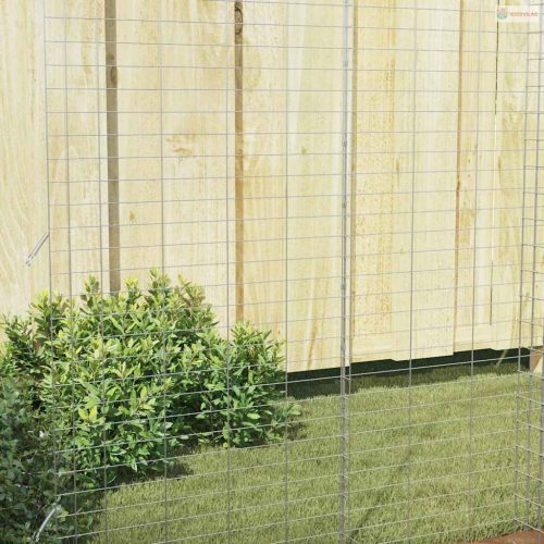 Nyúl Ketrec Ezüst 200 x 100 x 210 cm Horganyzott acél