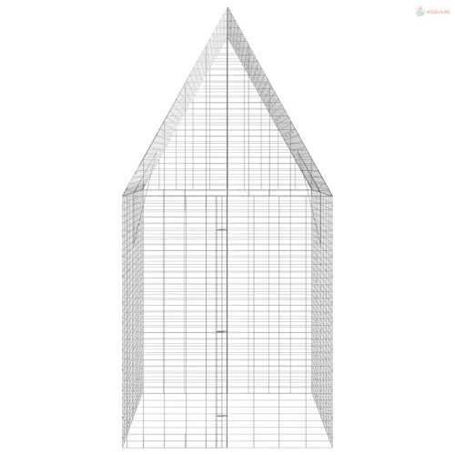 Nyúl Ketrec Ezüst 200 x 100 x 210 cm Horganyzott acél