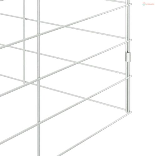 Nyúl Ketrec Ezüst 200 x 100 x 210 cm Horganyzott acél