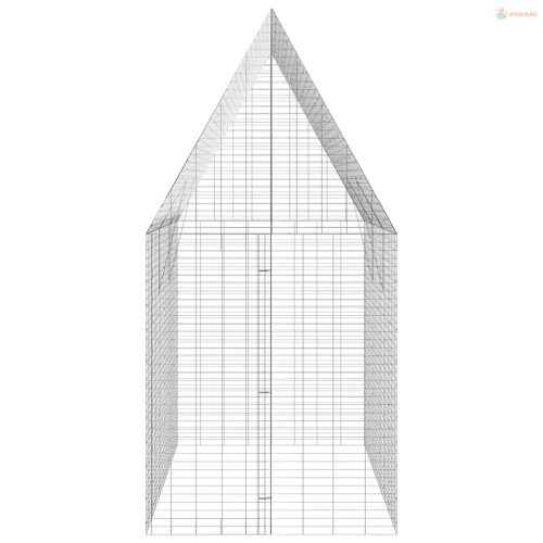 Nyúl Ketrec Ezüst 300 x 100 x 210 cm Horganyzott acél