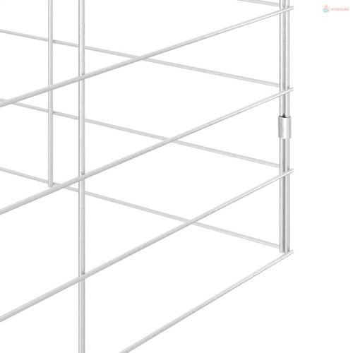 Nyúl Ketrec Ezüst 300 x 100 x 210 cm Horganyzott acél