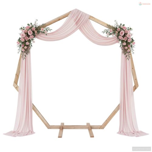 Esküvői Ív Világos Barna 221 x 92 x 216 cm Tömör fenyőfa