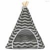 Kiskedvenc teepee párnával Fehér és Szürke 50 x 50 x 60 cm