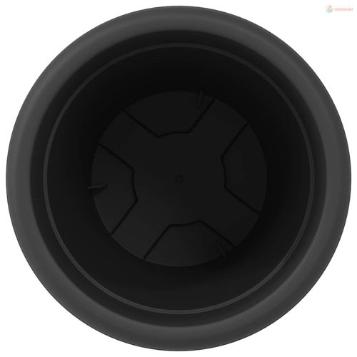 Kerek Virágcserép 6 pcs Fekete Ø 26 x 21,5 cm Műanyag