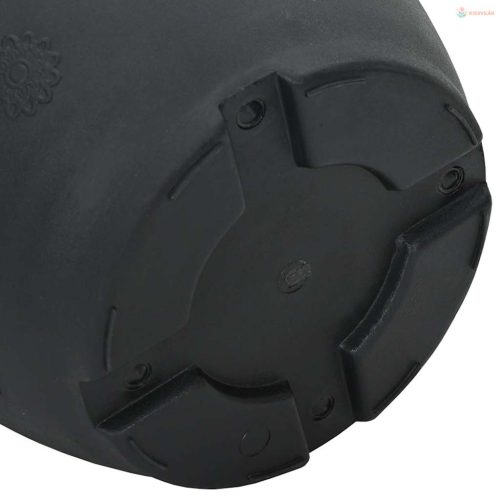 Kerek Virágcserép 6 pcs Fekete Ø 26 x 21,5 cm Műanyag