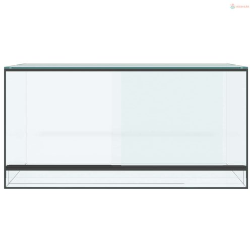 Terrárium tárolóval Átlátszó 80 x 40 x 40 cm Üveg