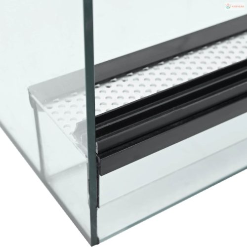 Terrárium tárolóval Átlátszó 80 x 40 x 40 cm Üveg