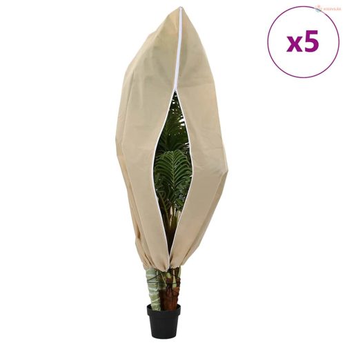 Fagy Elleni Növény Gyapjú Fedők 5 pcs Bézs 1,8 x 1,2 m