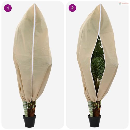 Fagy Elleni Növény Gyapjú Fedők 5 pcs Bézs 1,8 x 1,2 m