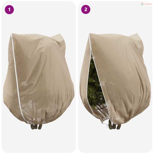 Fagy Elleni Növény Gyapjú Fedők 3 pcs Bézs 3,5 x 3,93 m