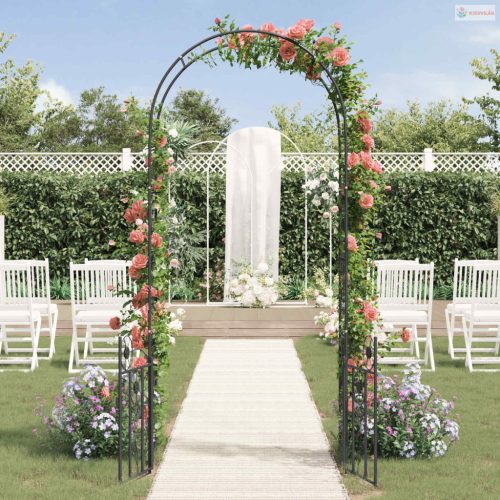 Kerti Ív zárral Fekete 102 x 50 x 218 cm