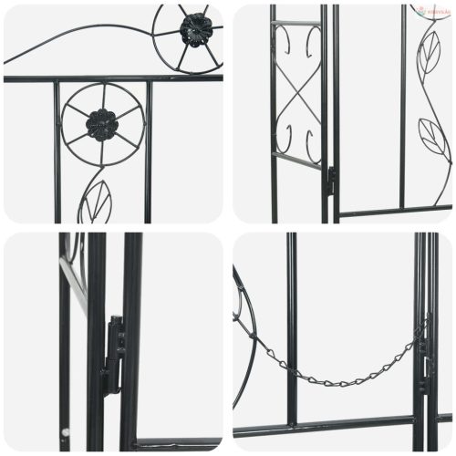 Kerti Ív Egyszínű Fekete 115 x 37 x 226 cm