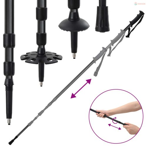 3 az 1-ben hólánc túrabotokkal Fekete 53 x 21 cm