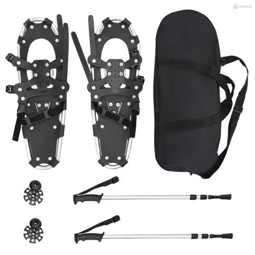 3 az 1-ben hólánc túrabotokkal Ezüst és Fekete 63,5 x 21 cm